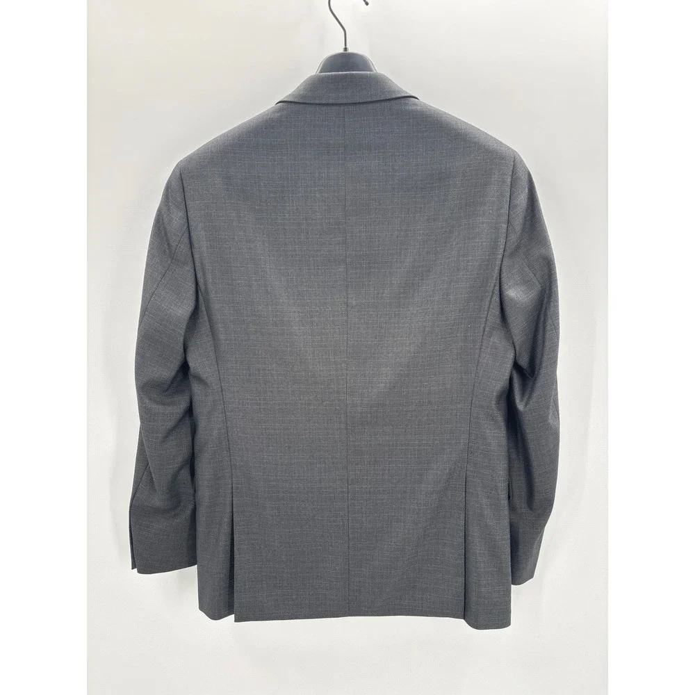 Kenneth Cole Reaction Mens‎ Slim Fit Techni-Cole Flex Suit Gun Metal 38R 30W 32L